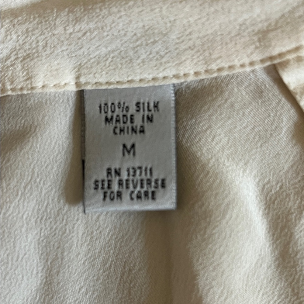 Amanda Smith, 1990’s, 100% Pure Silk, Blouse in Cream